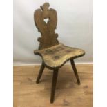 19th century Eastern European rustic chair