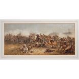 Orlando Norrie (1832-1901) watercolour - The Indian Mutiny, signed, in glazed frame