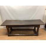 17th century oak refectory table