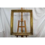 19th century gilt and gesso picture frame, to take a picture measuring 77cm x 65cm