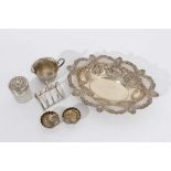 Selection of Victorian and later miscellaneous silver.