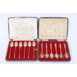 Set of 1937 Coronation silver spoons and others