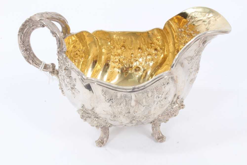 Two Late 19th Century German Silver Sauce Boats of oval form, from the Royal Prussian Collection, wi - Image 8 of 9