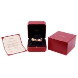 Cartier Trinity three colour 18ct gold bangle in original box with receipt