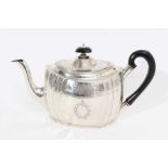 George III Irish silver teapot