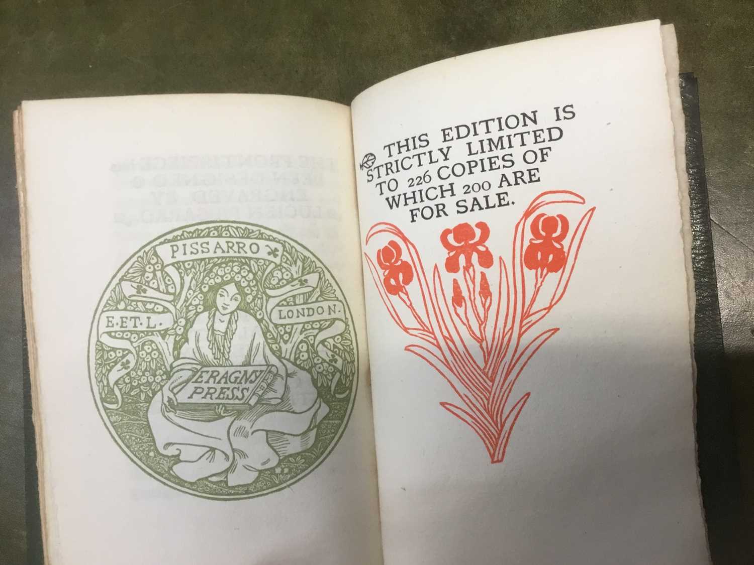 Eragny Press - Bacon, Francis Of gardens, an essay. London: Hacon & Ricketts, 1902, 8vo, one of 226 - Image 4 of 10