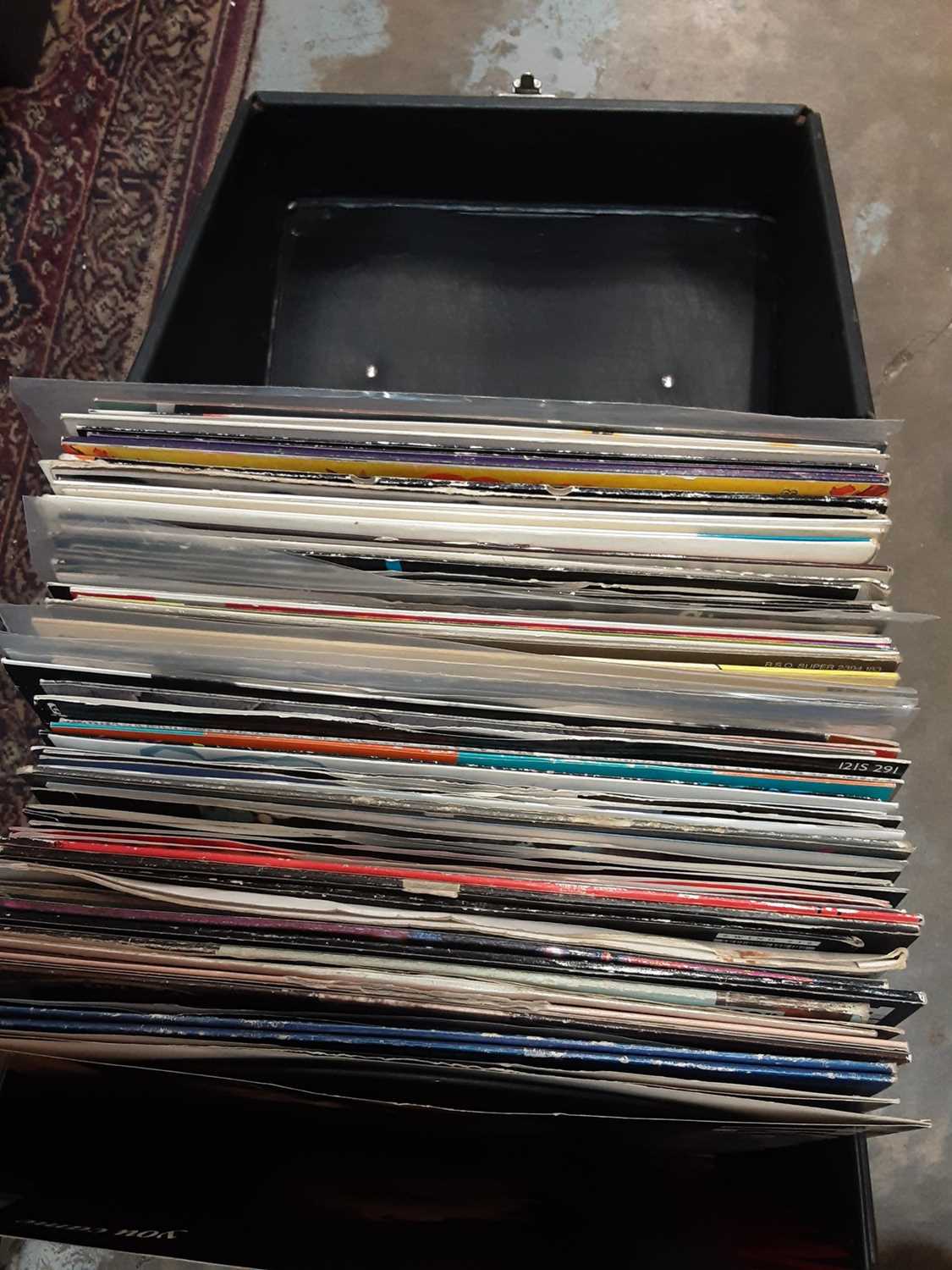 Two DJ cases of 12" singles including Soul II Soul, Techtronic, Beatmasters, Stranglers, New Order, - Image 2 of 4