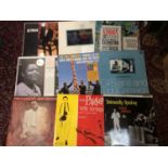 Two boxes of Jazz LP records