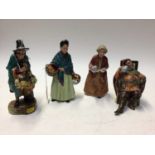 Four Royal Doulton figures