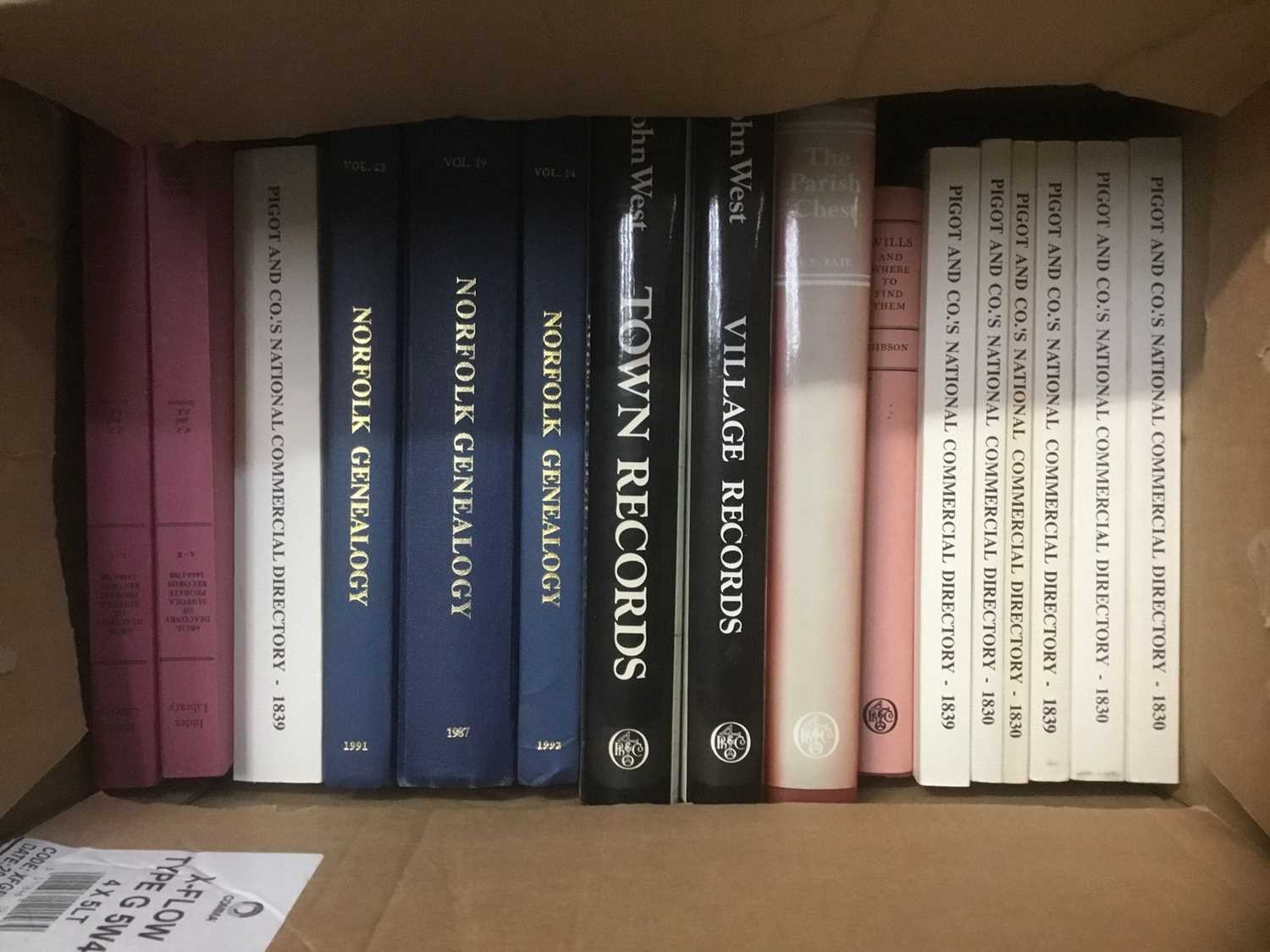 Two boxes of books relating to Genealogy - Image 2 of 3