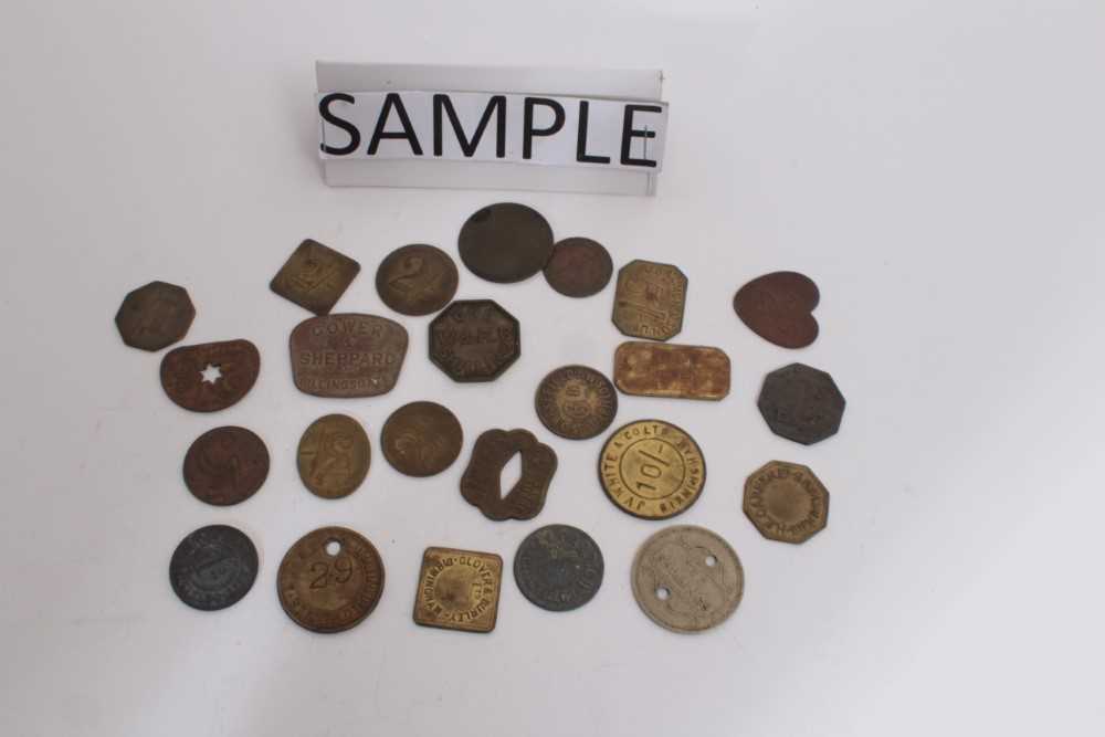 G.B. - Market Tokens to include examples from Billingsgate, Borough, Birmingham, Covent Garden, Spit