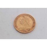G.B. Gold Half Sovereign Victoria O.H. 1898 AVF (1 coin)