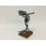 1920s Chromium plated car mascot in the form of a Nymph, stamped NLC Co and Reg ed nde to reverse, o