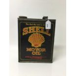 Scarce original 1920s Shell Motor Oil can, with original cap.