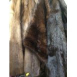 1950s/60s Mink Coat, wrap and jacket plus three fur hats from the same period.