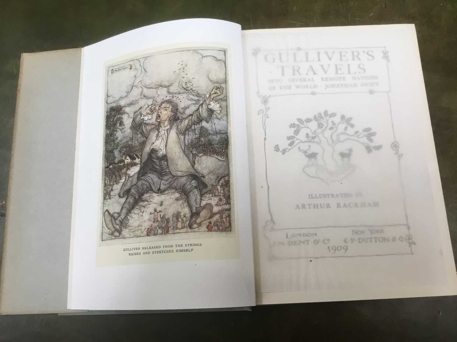 Sir George Warner - Queen Mary’s Psalter, 1912, Gullivers Travels by Arthur Rackham, 1909, two othe - Image 7 of 10