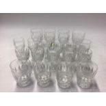 Waterford Crystal Colleen pattern part table service - 19 pieces