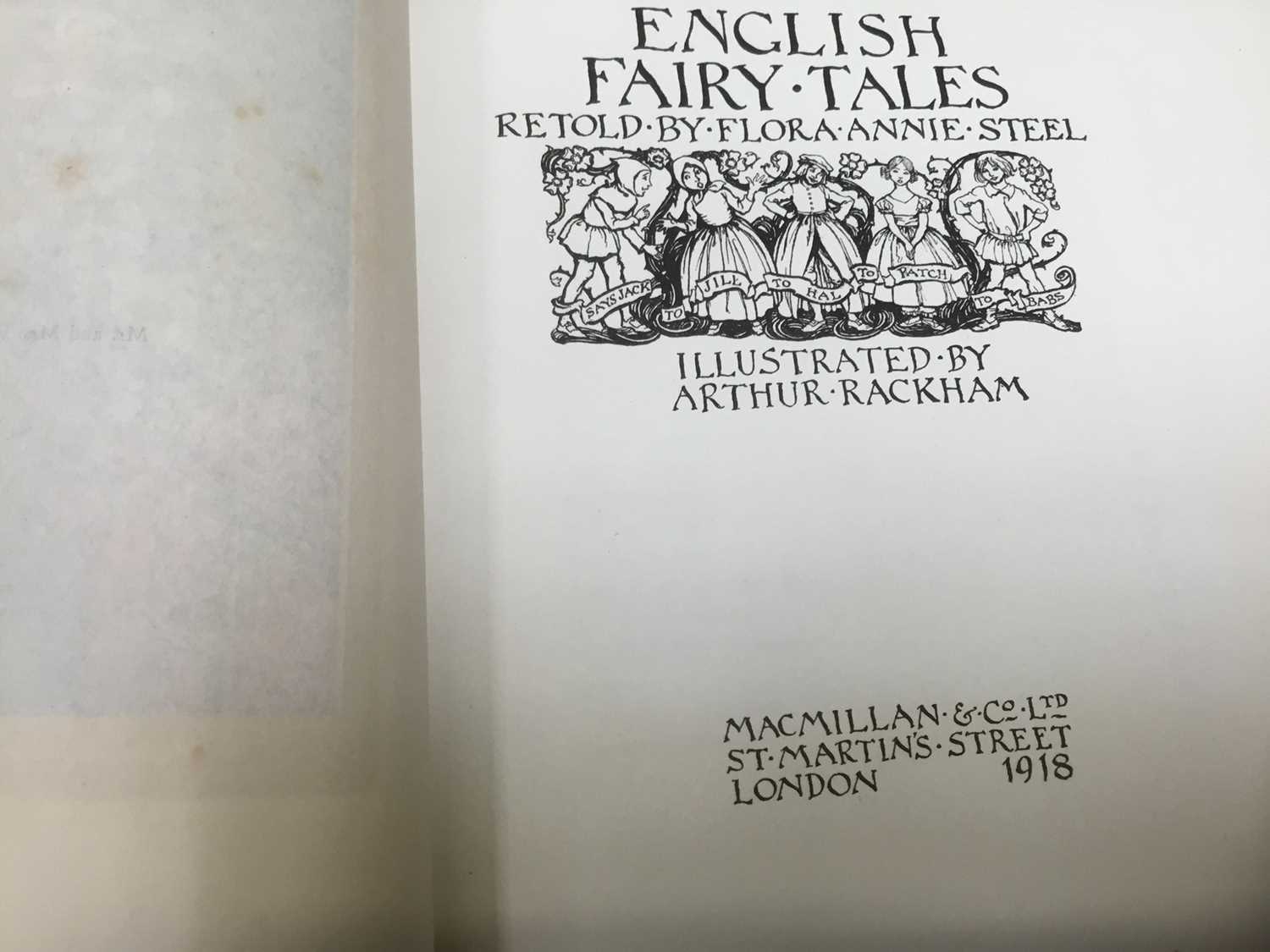 Arthur Rackham - English Fairy Tales, signed limited edition 389/500, white velum binding - Image 4 of 10