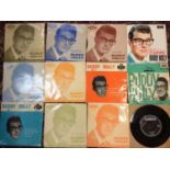 Outstandng collection of Buddy Holly EP's (11) and singles (35) in mostly ex condition, some possibl