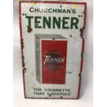 Enamel sign for Churchman’s cigarettes