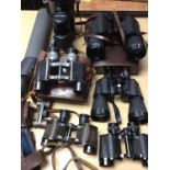 Quantity of cameras and binoculars