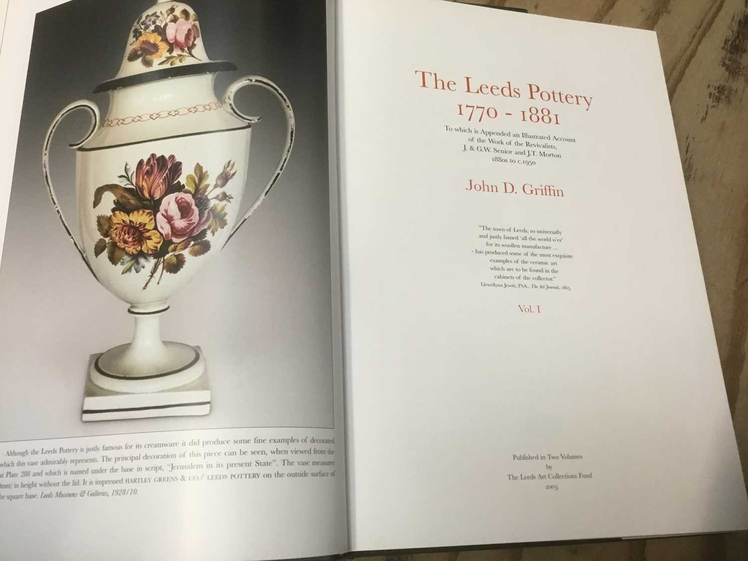 John D Griffin - The Leeds Pottery 1770-1881, The Leeds Art Collections Fund 2005, 1st edition, 2 Vo - Image 2 of 2