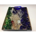 Collection of antique glass eye baths