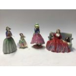 Four Royal Doulton figures