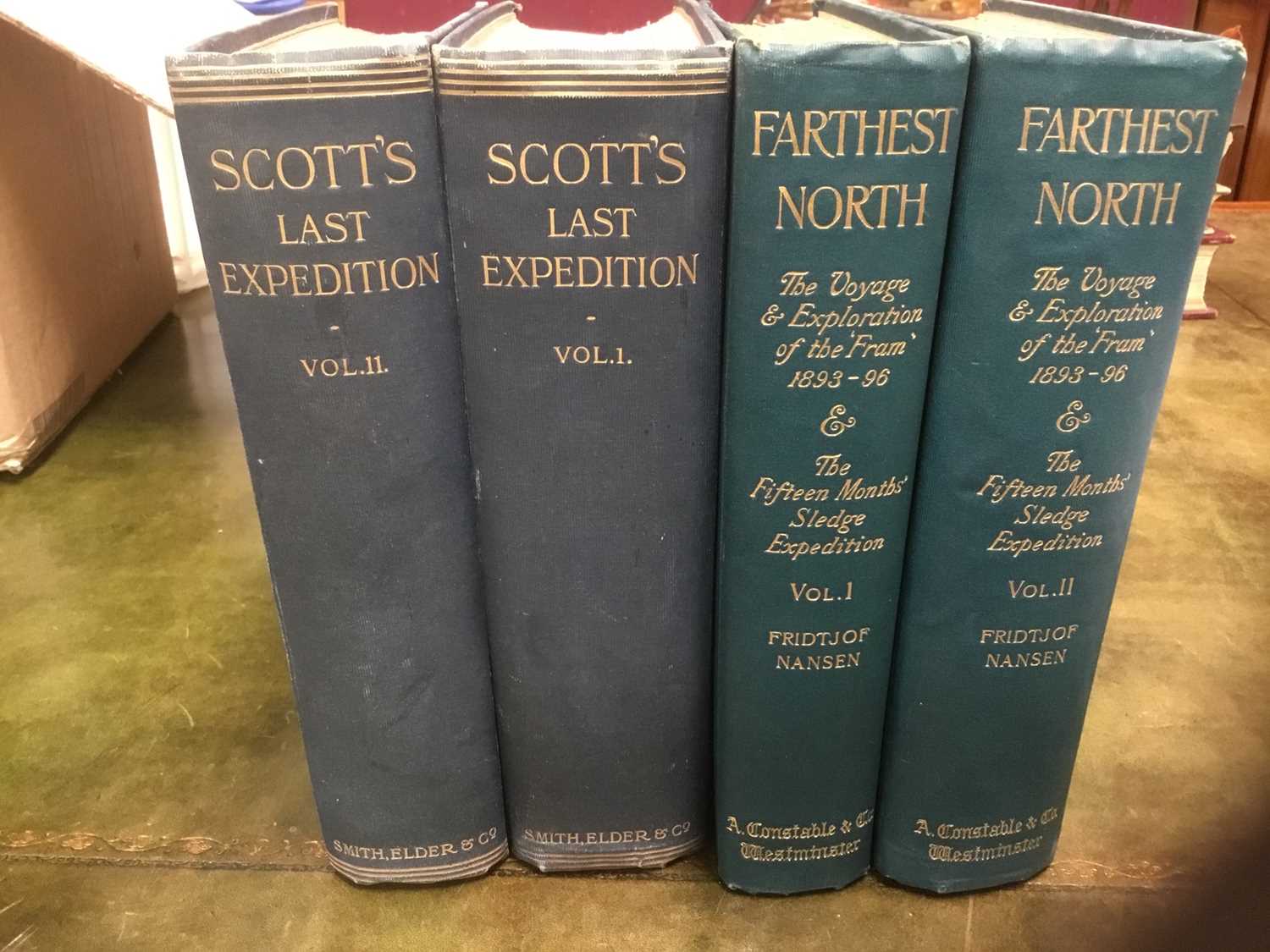 Fridtjof Nansen: 'Farthest North', London, Archibald Constable, 1897, 1st edition, 2 volumes, togeth - Image 2 of 7