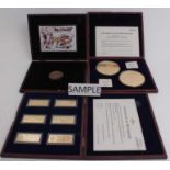 World - Westminster issued medallion sets (NB mostly gold plated and coloured) to include 'London Bu