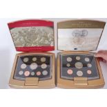 G.B. The Royal Mint Executive Coin Collections 2002 and 2003 (in cases of issue with Certificates of