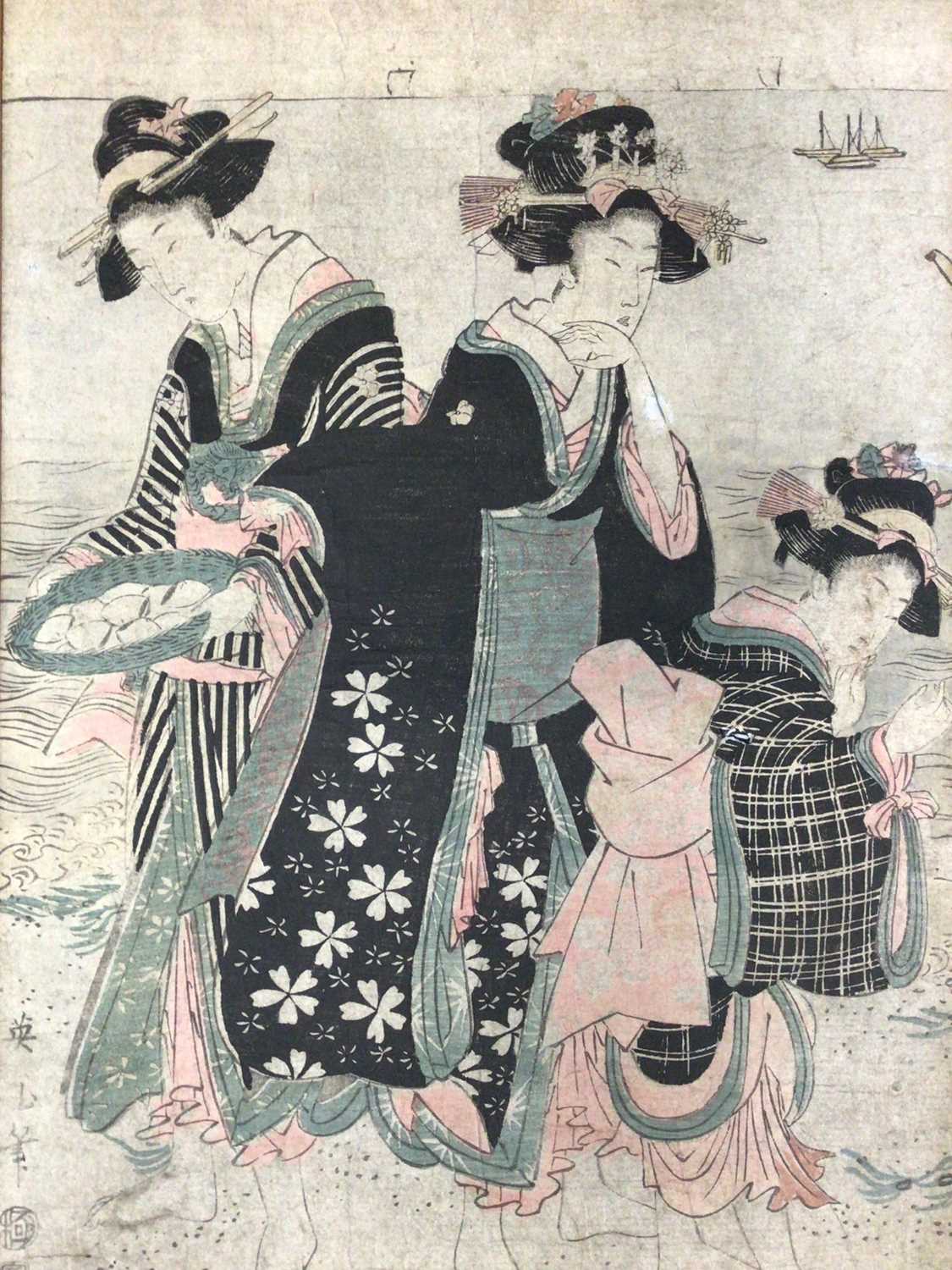 Old Japanese woodblock print