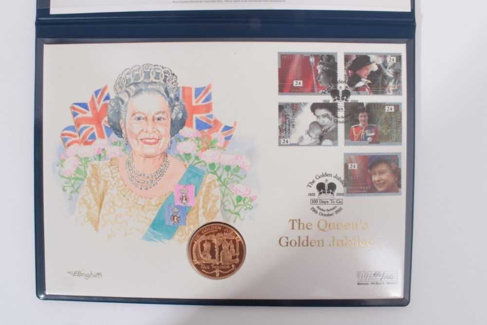 Guernsey Westminster issued Gold Five Pound Coin cover celebrating 'The Queen's Golden Jubilee' 2002 - Image 2 of 2