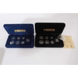 Isle of Man Pobjoy Mint issued Silver coin sets to include 1975, 1977 and 1978 (N.B. all in cases of
