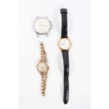 Ladies' 9ct gold wristwatch, gentlemen’s Tissot and ladies Seiko (3)