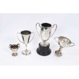 Four silver trophies