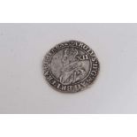 G.B. Charles I Silver Shilling Mint Mark - Cross Calvary circa 1625-1626 GF-AVF (Ref: Spink2782) (1