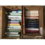 Two boxes of books relating to Genealogy