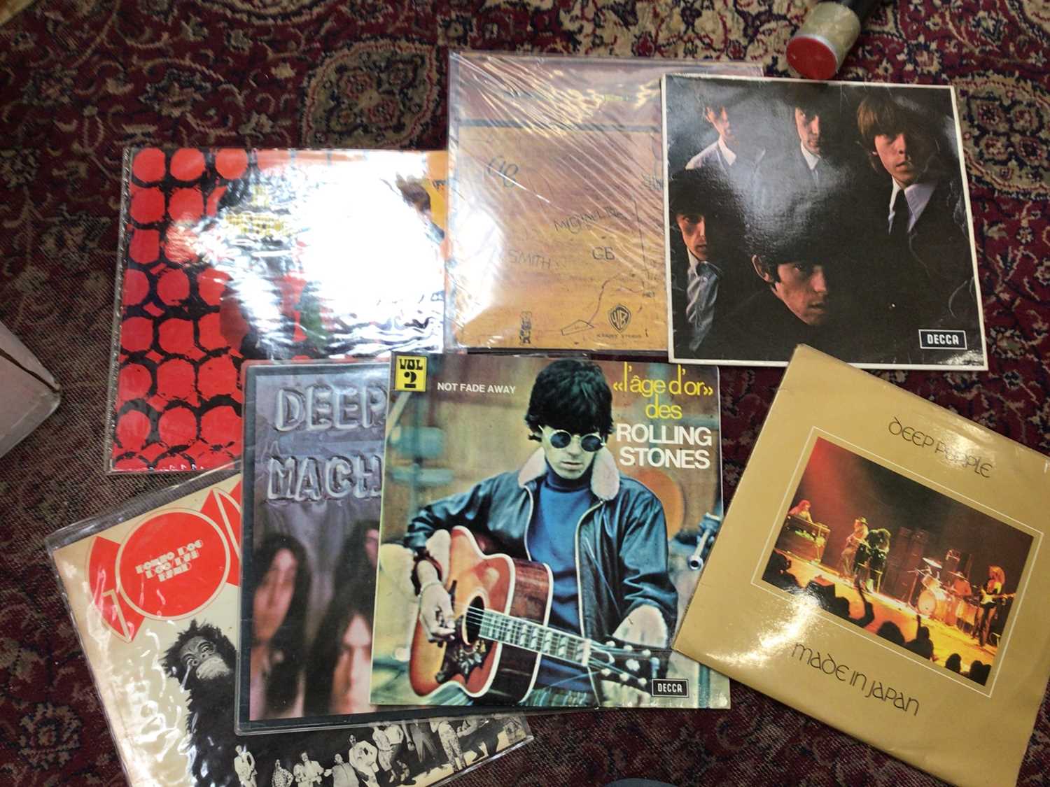 LP's- Over 100 Rock and Pop Vinyl record albums including David Bowie, The Beatles, Pink Floyd, Roll - Image 2 of 3