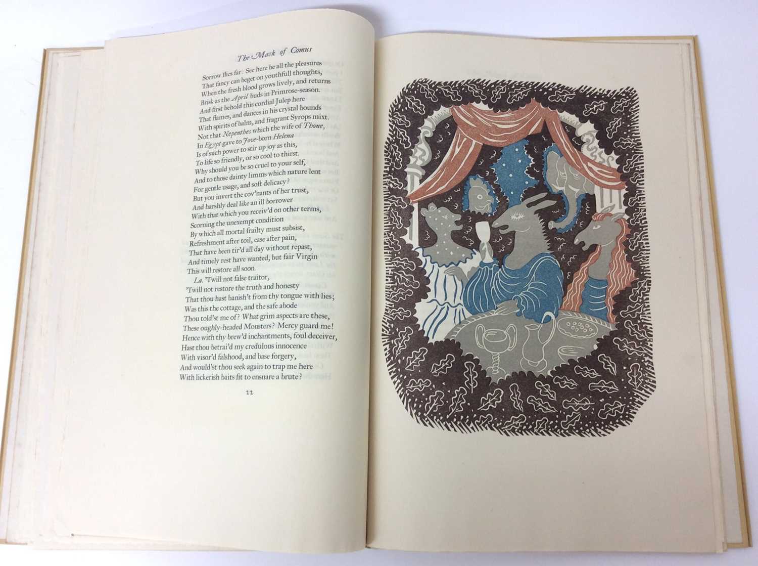 John Milton and Henry Lawes - The Mask of Comus, Nonesuch Press 1937 - Image 7 of 10