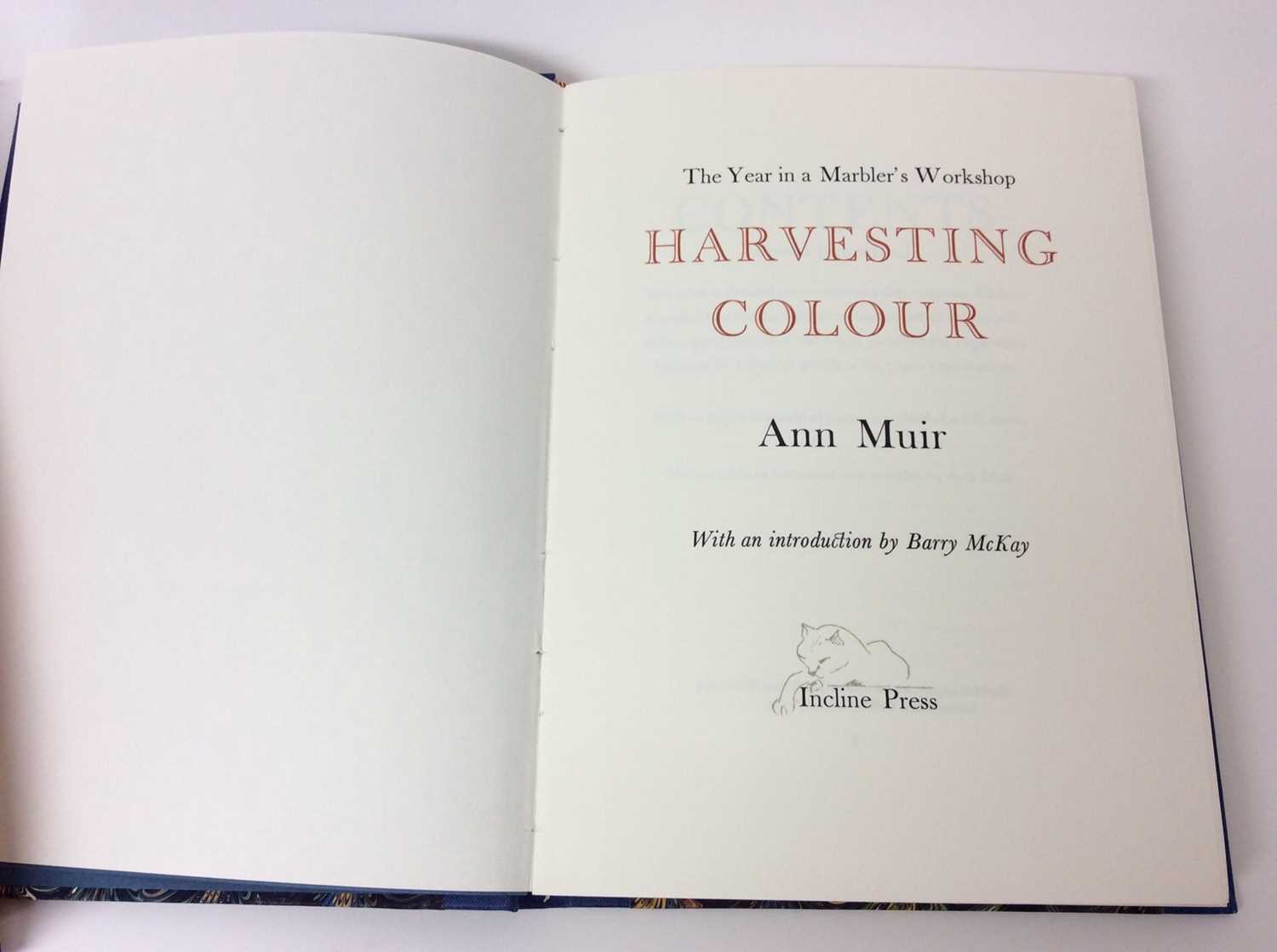 Ann Muir - Harvesting Colour, Incline press 1999, no. 89 of 225 signed copies, slip case - Image 2 of 14