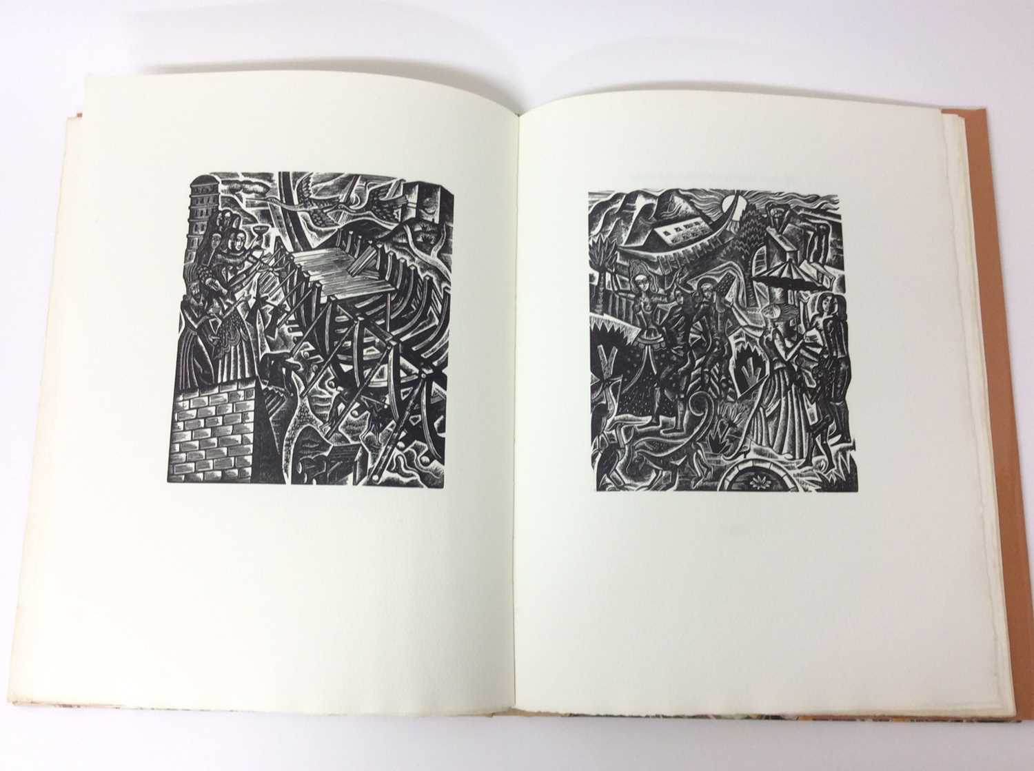The Chester Play of The Deluge, ill. David Jones, London, Clover Hill Editions, 1977, limited to 250 - Image 7 of 9
