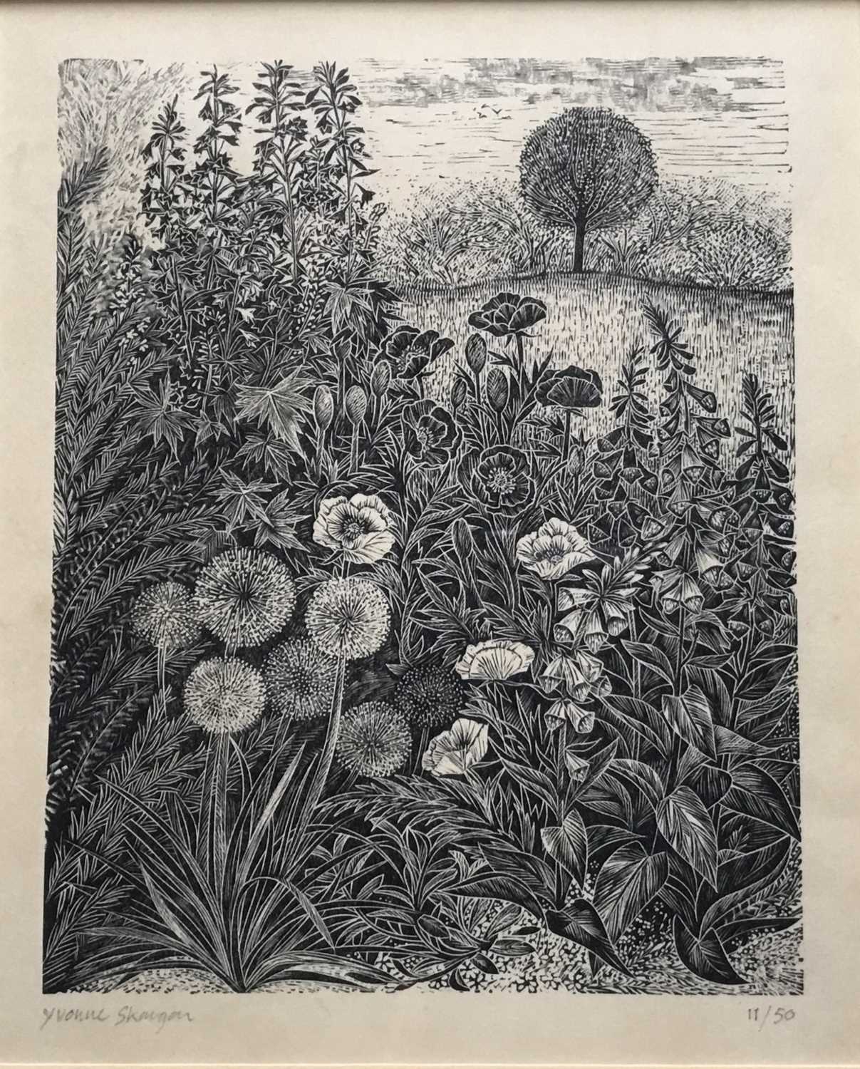 Group of six contemporary prints