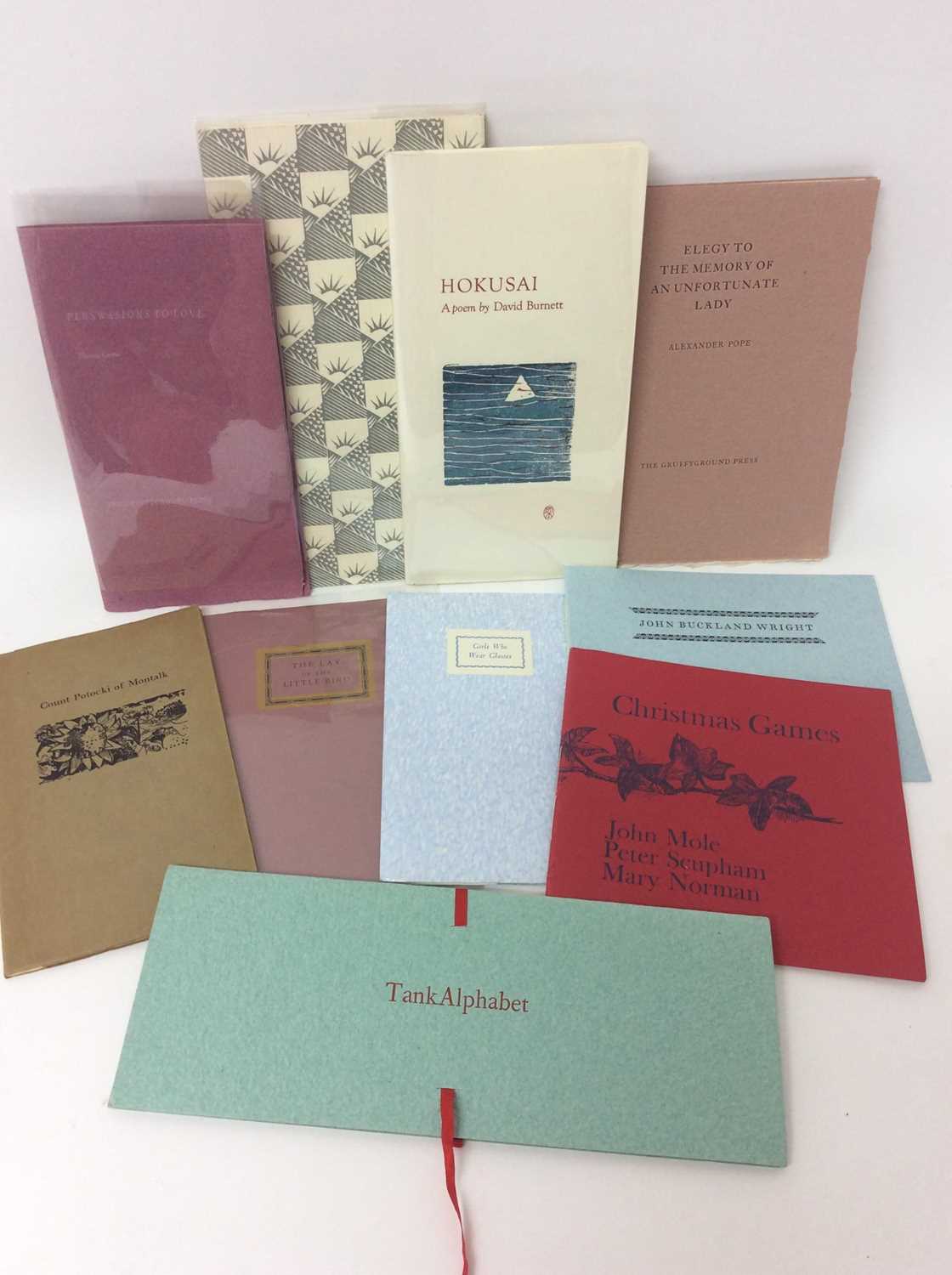 A bundle of private press publications