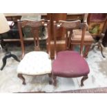 Pair of Arts and Crafts dining chairs