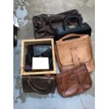 Quantity of leather bags and purses