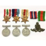 Collection of Second World War campaign medals