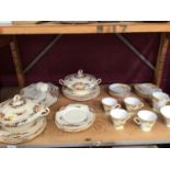 Moyer Son & Co Jeanette dinner ware including two tureen sandwiches ladles, dinner and side plates,