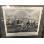 Set of four prints of local interest - Henry Alken - The first steeplechase on record together with