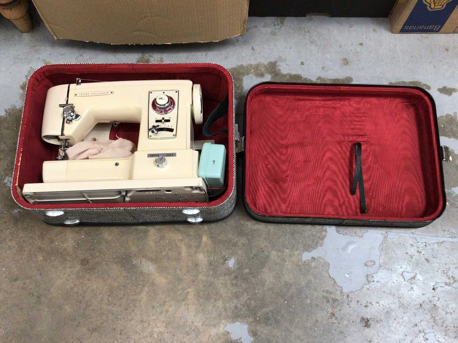 Two cased sewing machines, including a Singer and an Ideal Vollzickzack - Image 2 of 2